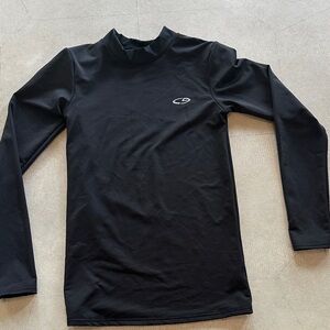 Champion Black Logo Long Sleeve Shirt